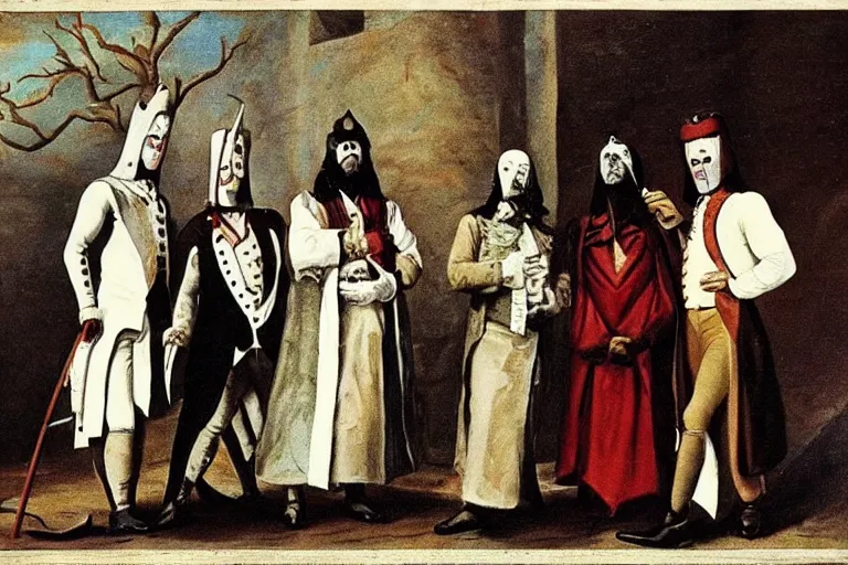 Image similar to monty python in the 1 8 th century