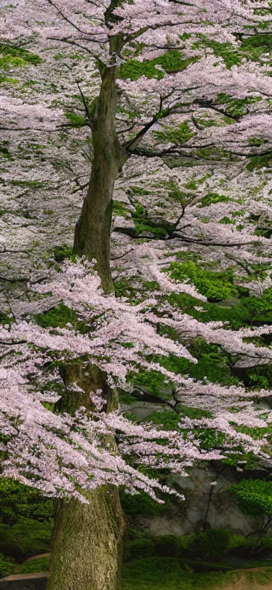 Image similar to “ a portrait photo of tyrannosaurus at a sakura tree, side shot, by shunji dodo, 8 k resolution, high quality ”