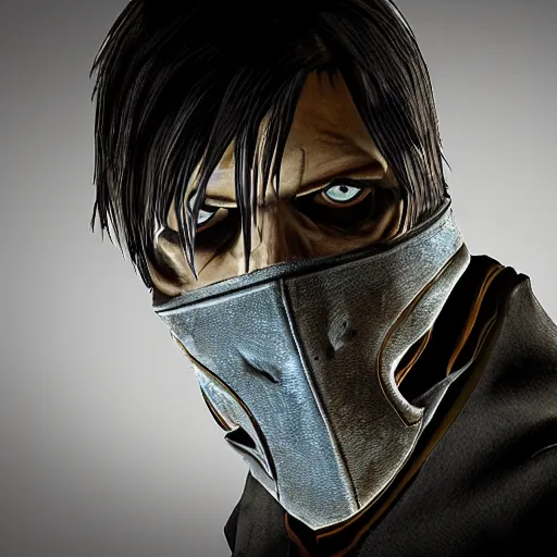Image similar to corvo attano in mask