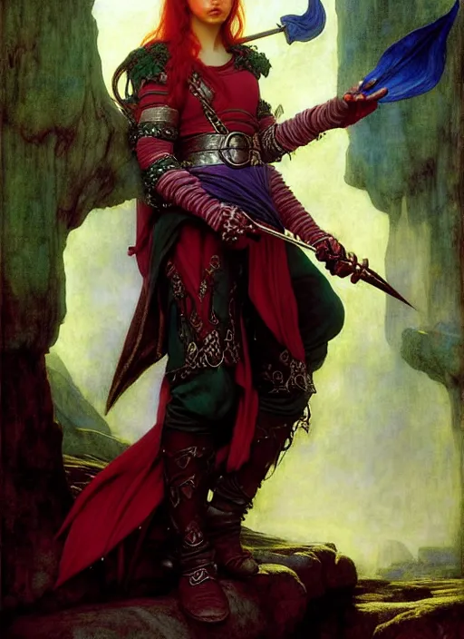 Image similar to elf bard, full body, hyper realistic, extremely detailed, dnd character art portrait, dark fantasy art, intricate fantasy painting, dramatic lighting, vivid colors, deviantart, artstation, by edgar maxence and caravaggio and michael whelan and delacroix.