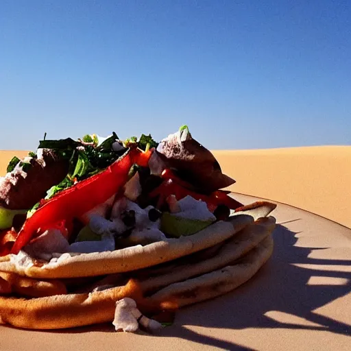 Image similar to desert gyros