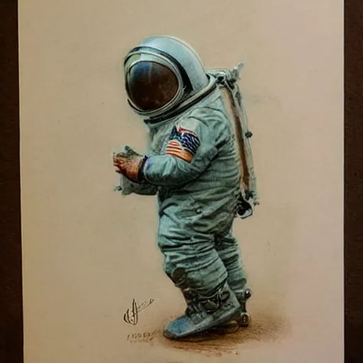 Image similar to (((boy in a retro space suit))) . muted colors. by Jean-Baptiste Monge !!!!!!!!!!!!!!!!!!!!!!!!!!!!!!!!!!!!!!!!