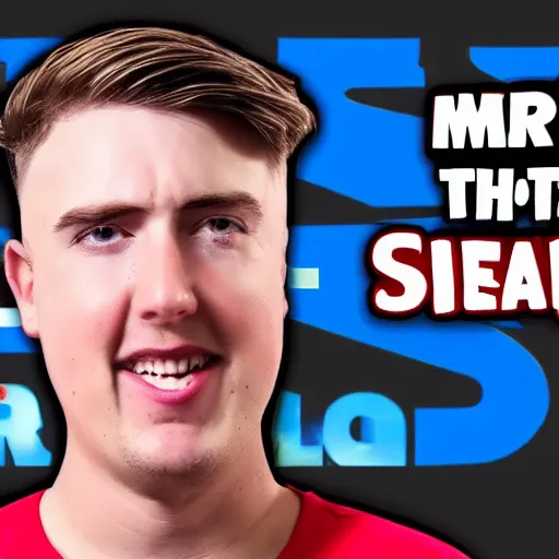 Image similar to youtuber thumbnail. mr beast. clickbait. saturated.