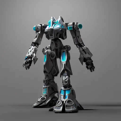 Prompt: blender model of mecha, octane render, 4k