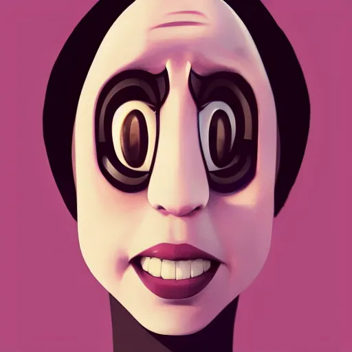 Image similar to face icon stylized minimalist beetlejuice, loftis, cory behance hd by jesper ejsing, by rhads, makoto shinkai and lois van baarle, ilya kuvshinov, rossdraws global illumination