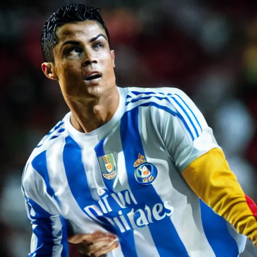 Image similar to carlos cabello rey as cristiano ronaldo