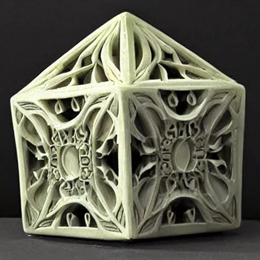 Image similar to intricate art nouveau sculpture companion - cube!!!!!!!!!!!!!!!!! companion - cube!!!!!!!!!!!!!!!!!