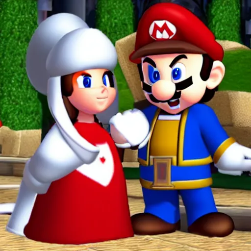 Prompt: priest mario