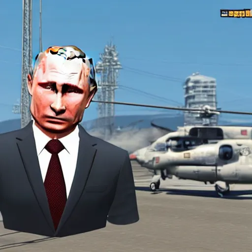 Prompt: Putin in GTA style