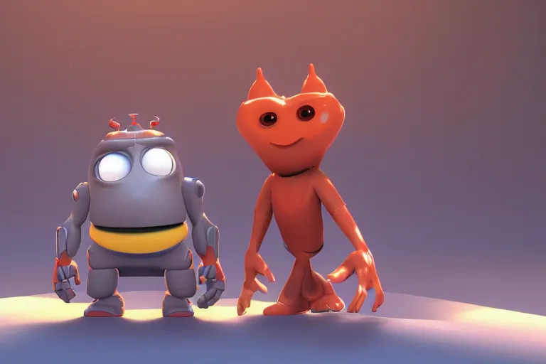 Image similar to still from pixar movie of ultraman, high quality 3d render, movie, Pixar, Renderman, 4k, artstation