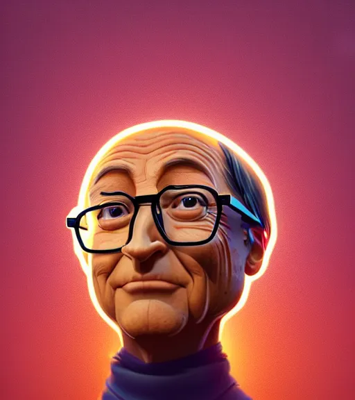 Prompt: face icon stylized minimalist bill gates sweater made of grapes!, loftis, cory behance hd by jesper ejsing, by rhads, makoto shinkai and lois van baarle, ilya kuvshinov, rossdraws global illumination