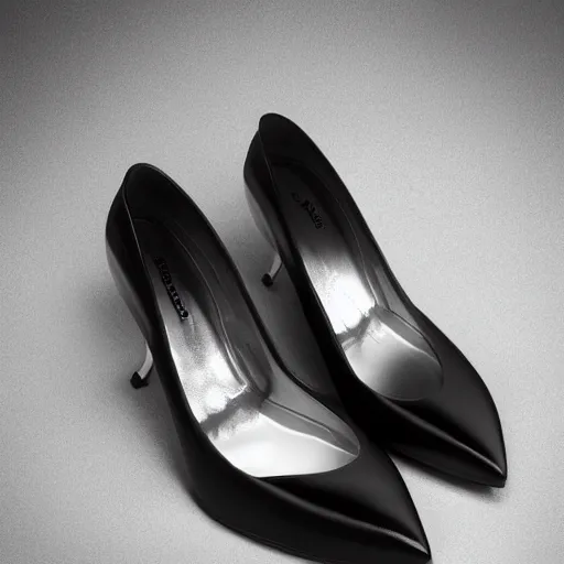 Prompt: harkonnen stiletto shoes pinterest product shot studio lighting