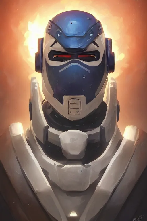 Image similar to epic mask helmet robot ninja portrait stylized as fornite style game design fanart by concept artist gervasio canda, behance hd by jesper ejsing, by rhads, makoto shinkai and lois van baarle, ilya kuvshinov, rossdraws global illumination radiating a glowing aura global illumination ray tracing hdr render in unreal engine 5