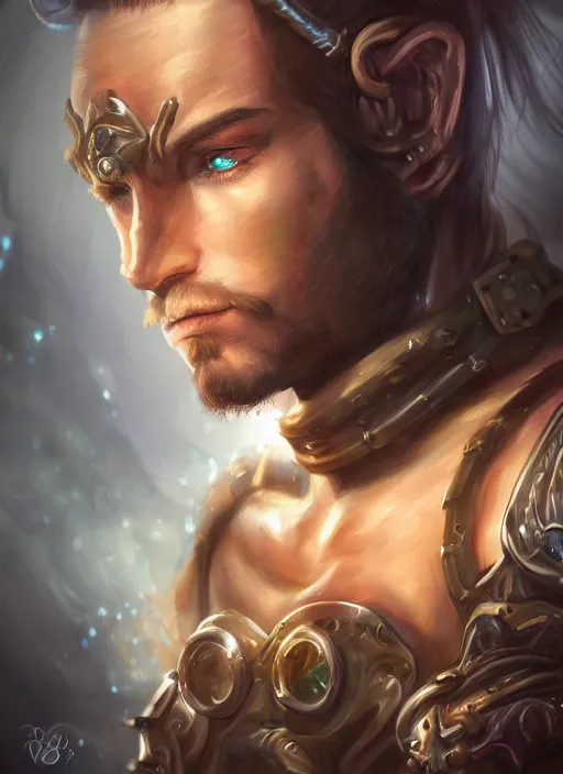 Image similar to a higly detailed airbrush full size portrait painting of a fantasy character, fantasy portrait, pinterest, baldur's gate, dynamic lighting, ambient lighting, deviantart, dndbeyond, dnd character portrait, full body