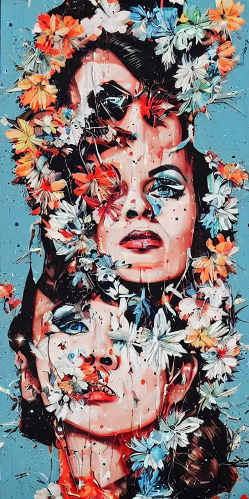 Prompt: i said, ooh, i'm drowning in the night, 1 9 8 0's disco by sandra chevrier