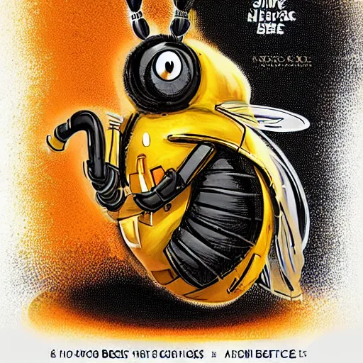 Image similar to save the bees poster, artstation