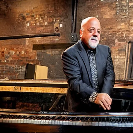 Prompt: Billy Joel in the backrooms