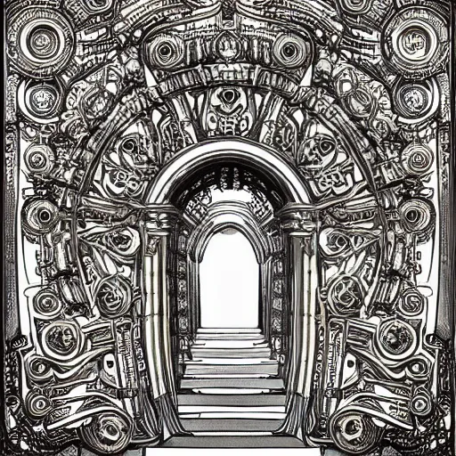 Prompt: a celestial gate. hyper detailed.