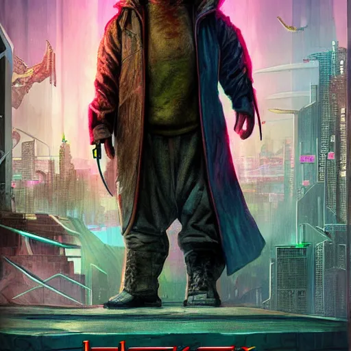 Image similar to Cyberpunk Hobbit