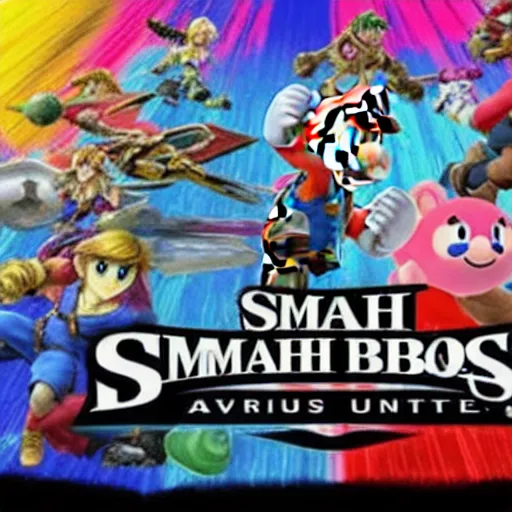 Prompt: smash bros ultimate, among us style