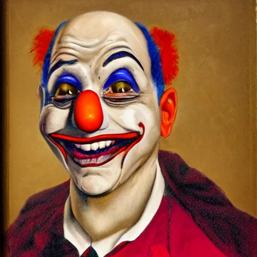 Prompt: portrait of rudy guliani as a clown