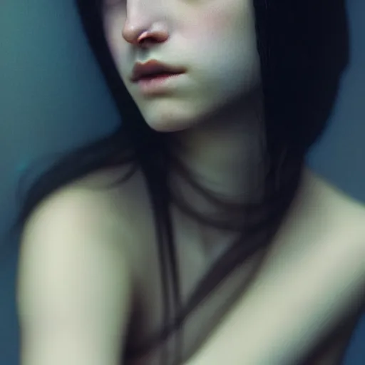 Image similar to photographic portrait of a stunningly beautiful emo renaissance female in soft dreamy light at sunset, contemporary fashion shoot, by edward robert hughes, annie leibovitz and steve mccurry, david lazar, jimmy nelsson, breathtaking, 8 k resolution, extremely detailed, beautiful, establishing shot, artistic, hyperrealistic, beautiful face, octane render