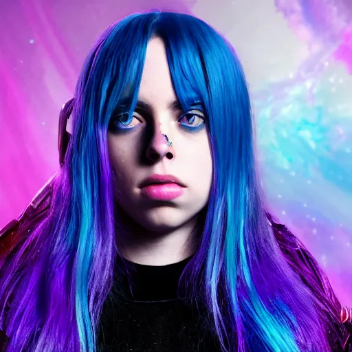 Image similar to billie eilish as a new thanos 4k