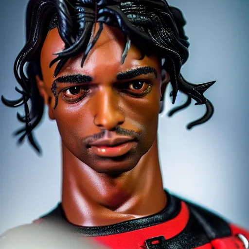 Prompt: playboi carti as a action figure 4 k detailed super realistic