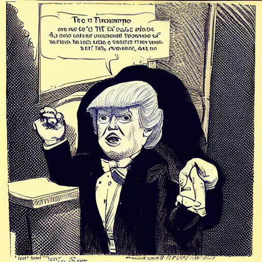 Prompt: The Count knocks out Donald Trump