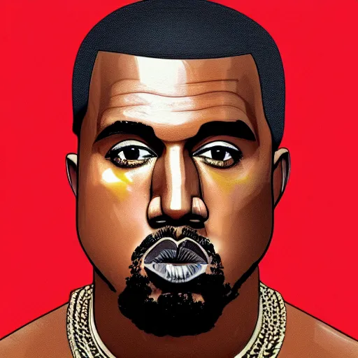 Image similar to kanye west in stephen bliss illustration artwork of kanye west, face, digital art, digital painting, art station, wlop, sharp focus, illustration by stephen bliss, artstation