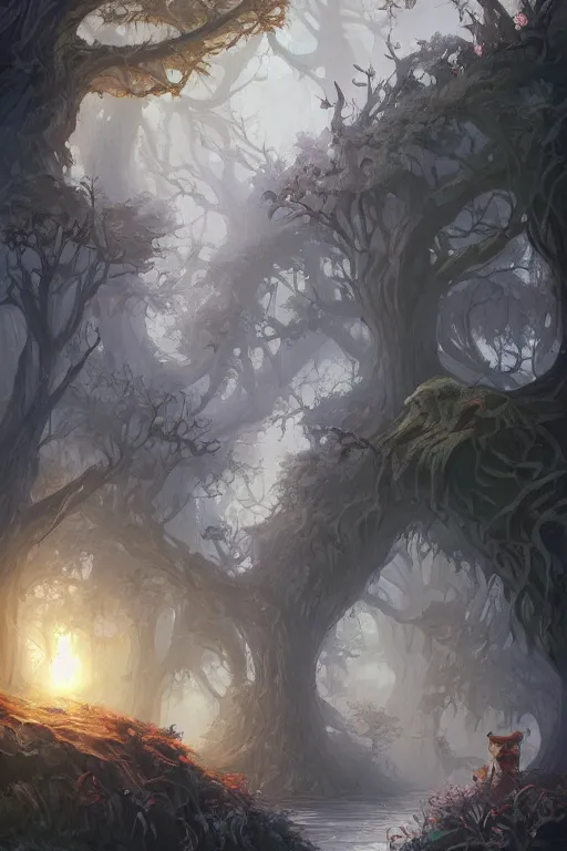 Prompt: The Great Home Tree, by Andreas Rocha