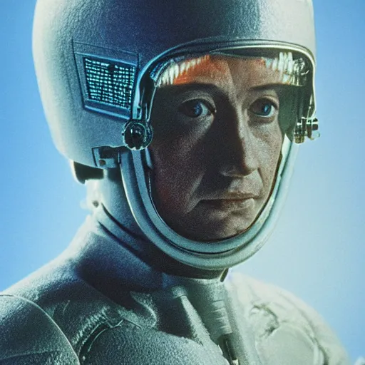 Prompt: astonishingly detailed portrait of a space miner from a 1980s science fiction film by Ridley Scott, film still, photography, medium format film, hi-res scan