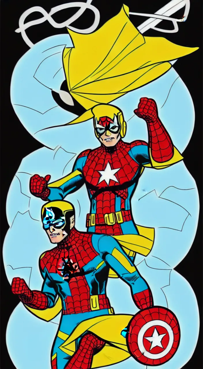 Image similar to illustration of captain marigold, marvel comic book drawing