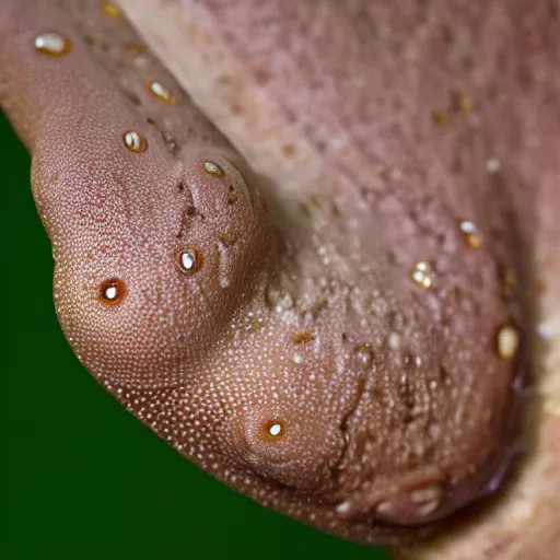 Prompt: giant slug smiling, high res macro photography