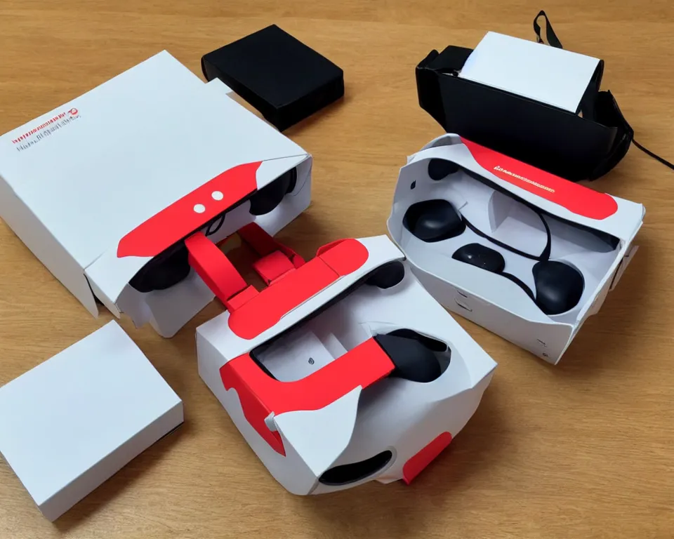 Image similar to nintendo VR headset box