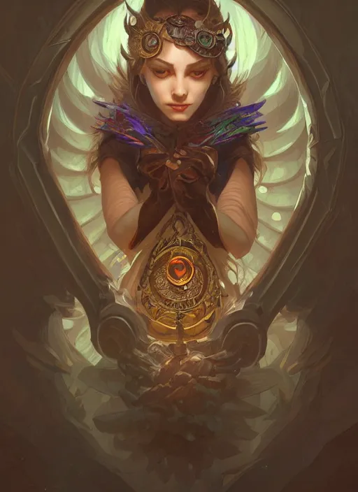 Image similar to owl wizard, d & d, fantasy, intricate, elegant, highly detailed, digital painting, artstation, concept art, matte, sharp focus, illustration, hearthstone, art by artgerm and greg rutkowski and alphonse mucha