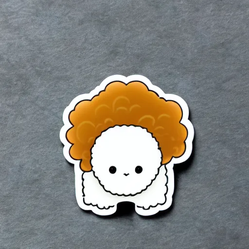 Prompt: cute electric sheep sticker