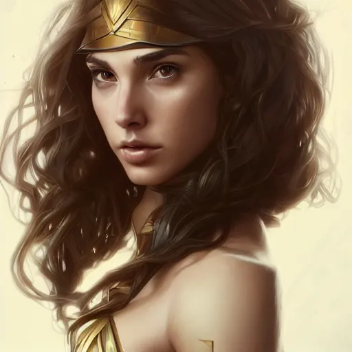 Image similar to ultra realistic illustration, gal gadot as hermione anime, intricate, elegant, highly detailed, digital painting, artstation, concept art, smooth, sharp focus, illustration, art by artgerm and greg rutkowski and alphonse mucha and wlop