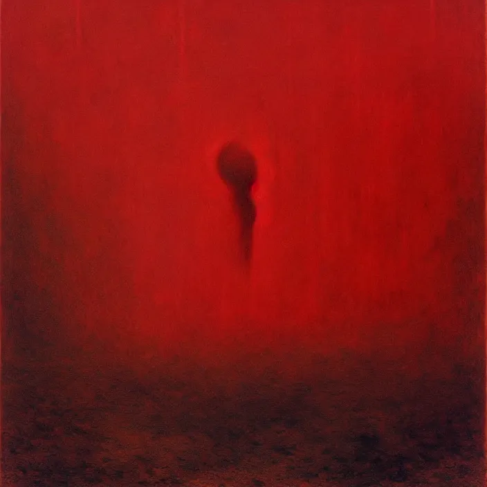 Prompt: a hellish nightmare america, by zdzisław beksinski, horror, red, surreal, wet on wet