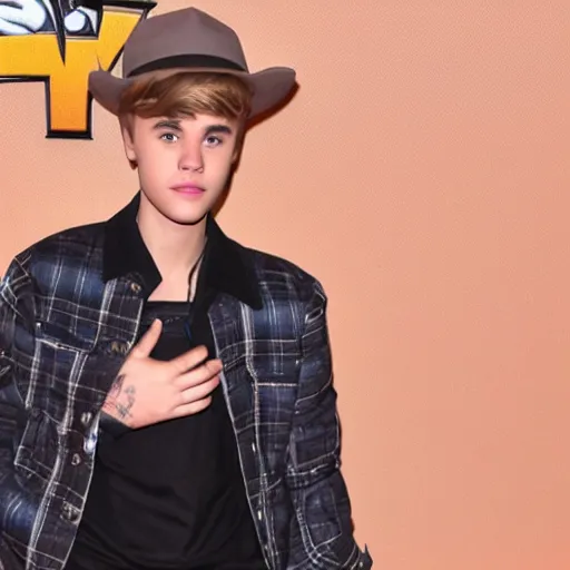 Image similar to Justin Bieber Dressed as Woody from Toy Story 4