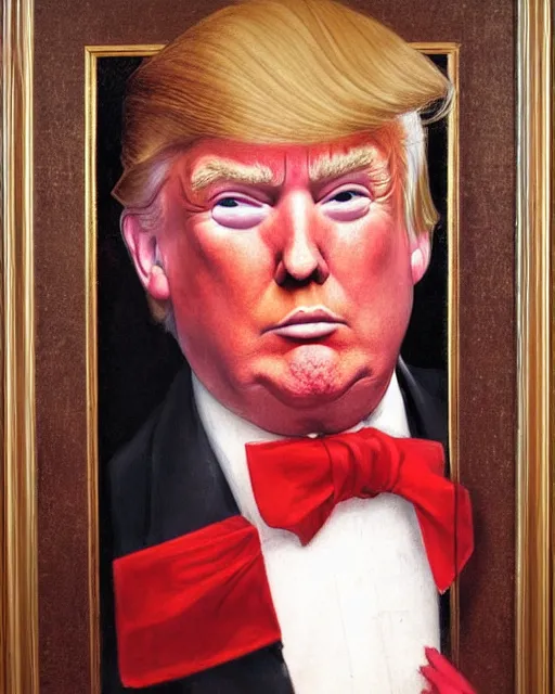 Image similar to donald trump by frank cadogan cowper