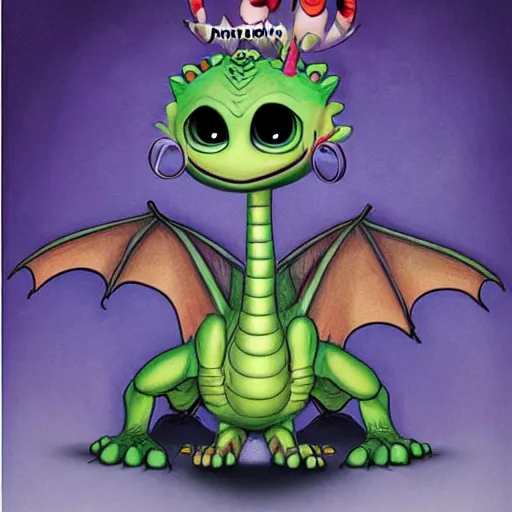 Prompt: dragon in a comic book style portrait painting pixar character design by mark ryden and pixar and hayao miyaz