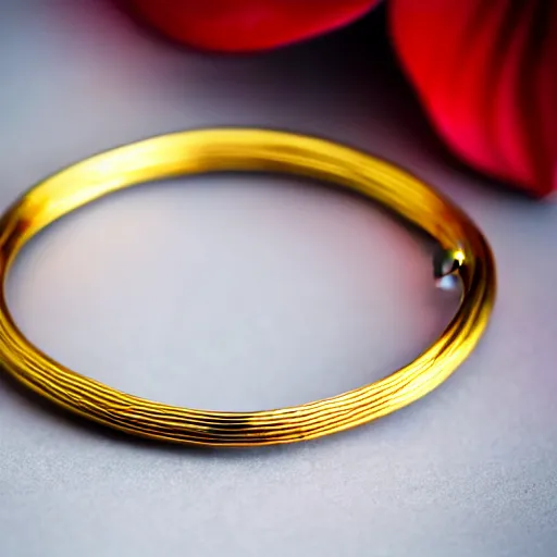 Image similar to arcaic Primitive Gold Bangle, 14K Gold Wire, Single Center sinister gem, Shungite Bangle, Mineral and Gold Jewelry, Product Photography