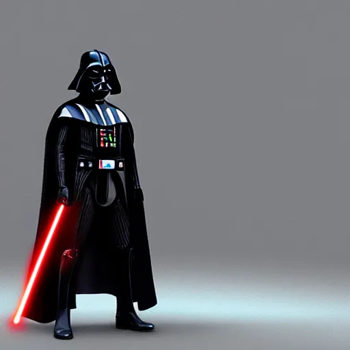 Image similar to Darth Vader slips on a banana peel, unreal engine, artstation