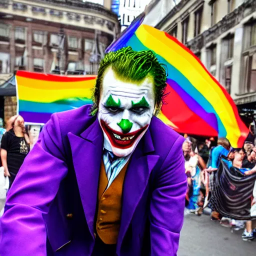 Image similar to the joker at pride