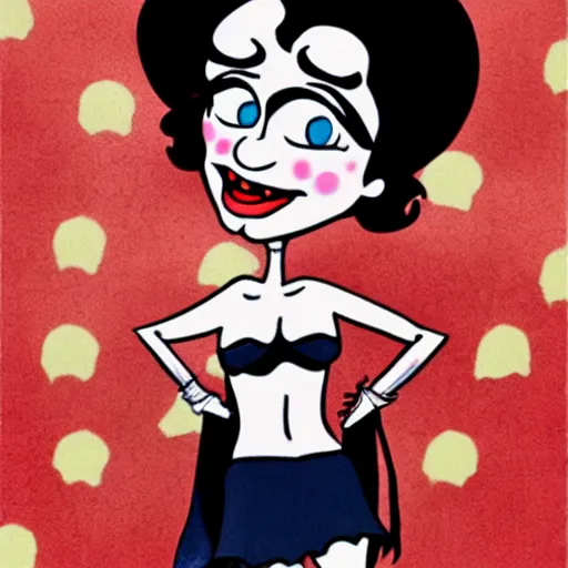 Image similar to Dr. Frank N Furter as a Betty boop cartoon