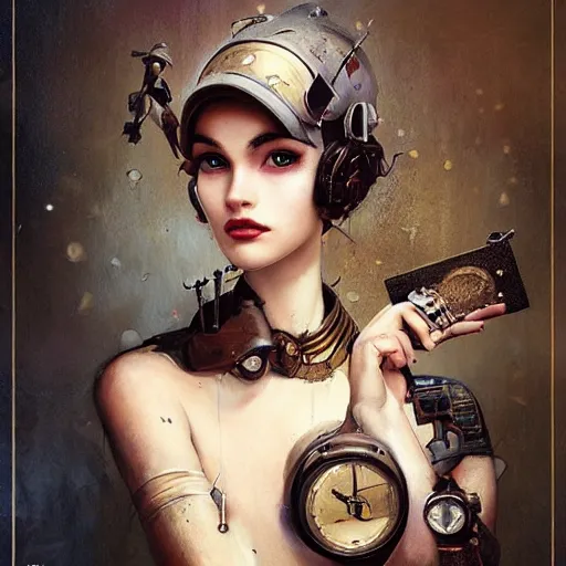 Image similar to lofi steampunk portrait pixar style by Lita Cabellut and Stanley Artgerm and Tom Bagshaw