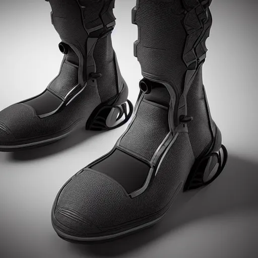 Prompt: A incredible one of a kind futuristic 3 dimensional boot, unreal engine, ambient occlusion, rtx raytracing, by kah__bane on instagram