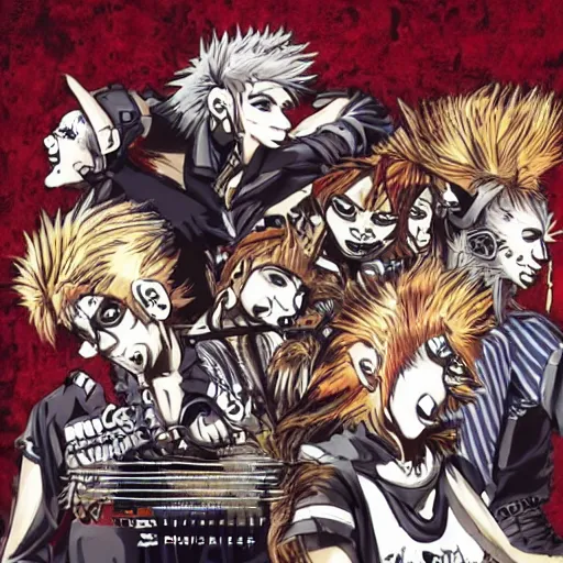 Prompt: mongrels, punk, thrash, stress, highspeed