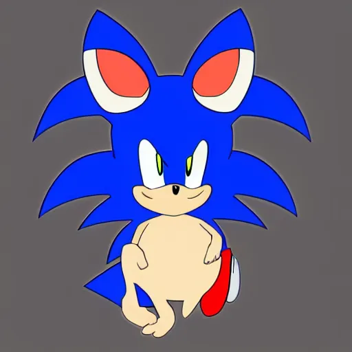 Image similar to pokemon that looks like sonic the hedgehog in pokemon style